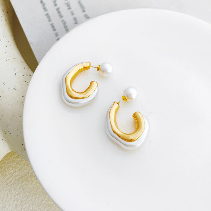 Artificial Pearls Ear Studs