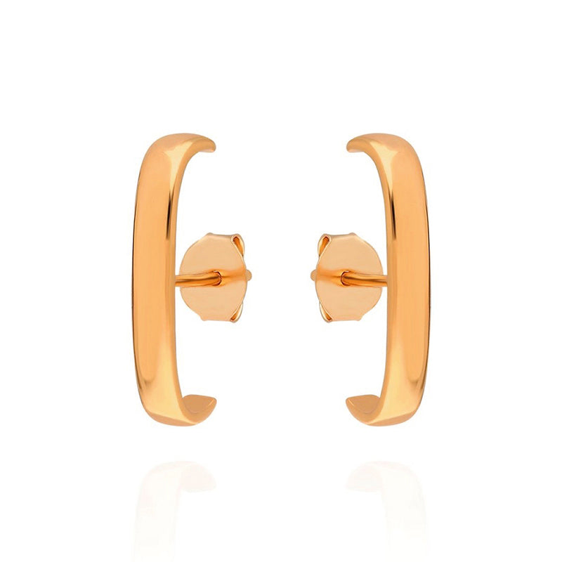 Simple Style Geometric Copper Ear Studs