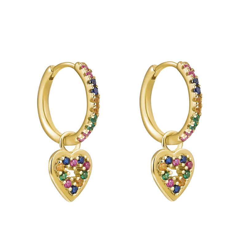 INS Style Fashion Earrings by Copper with Inlay Zircon