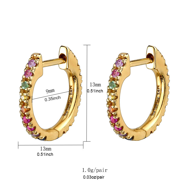 Luxurious Shiny Geometric Copper Plating Inlaid Zircon Earrings