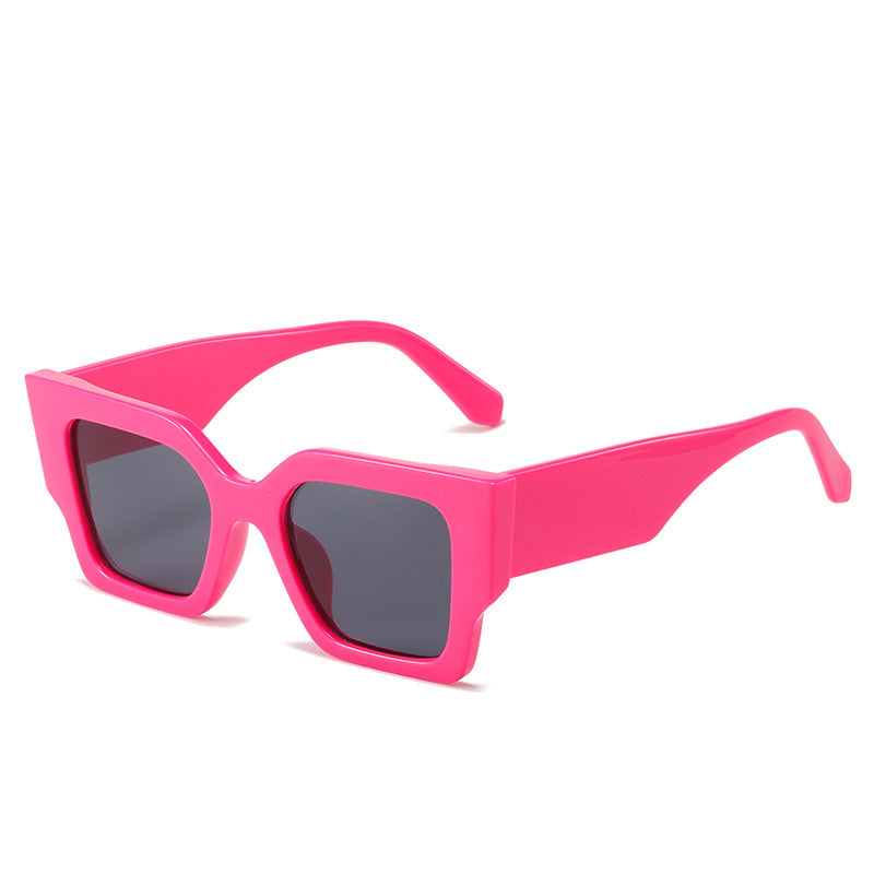Retro τετράγωνα Cat Eye γυαλιά ηλίου, υλικό φακών PC