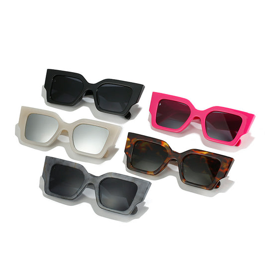 Casual Retro Square Pc Cat Eye Full Frame Women's Sunglasses