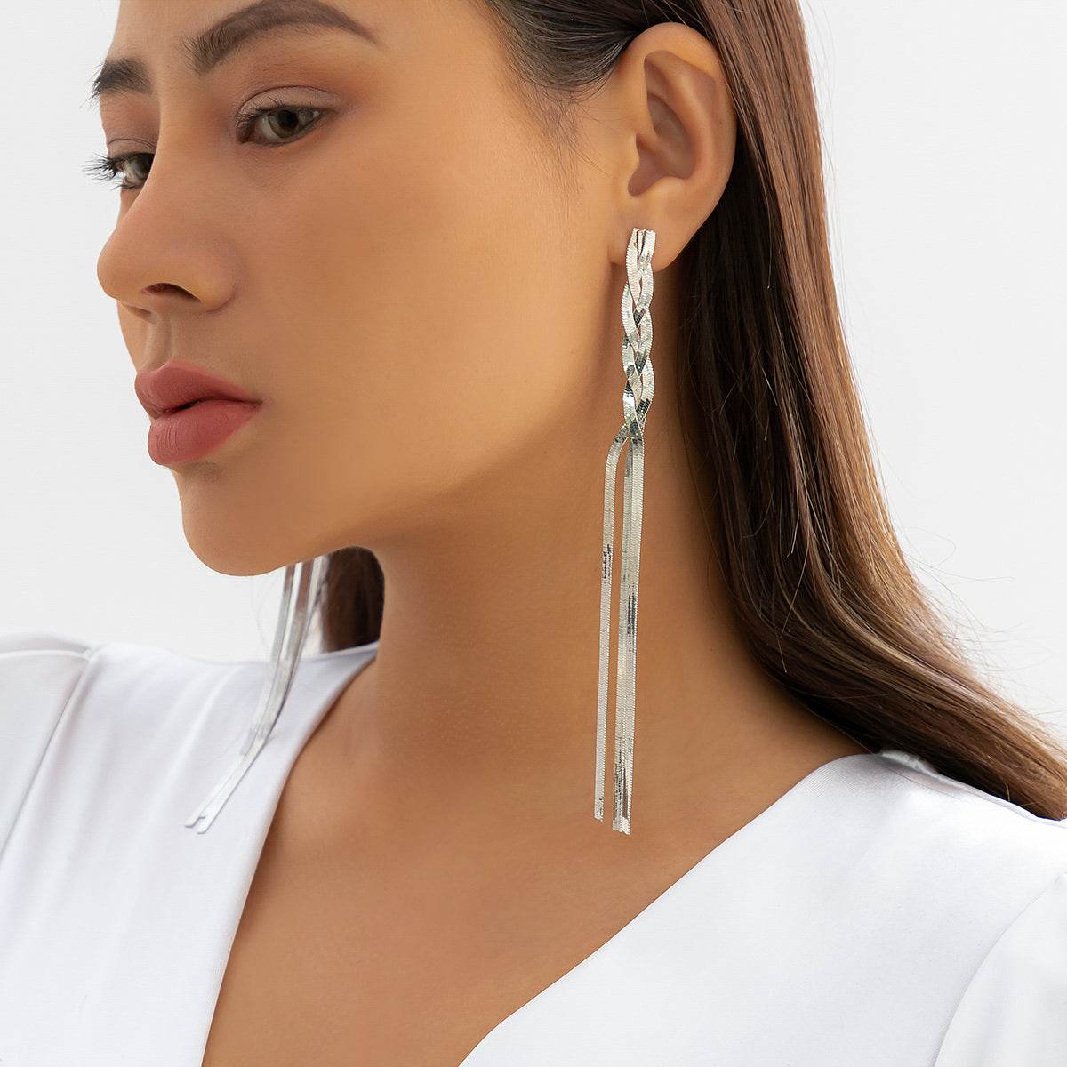 Tassel Metal Copper Women'S Drop Earrings