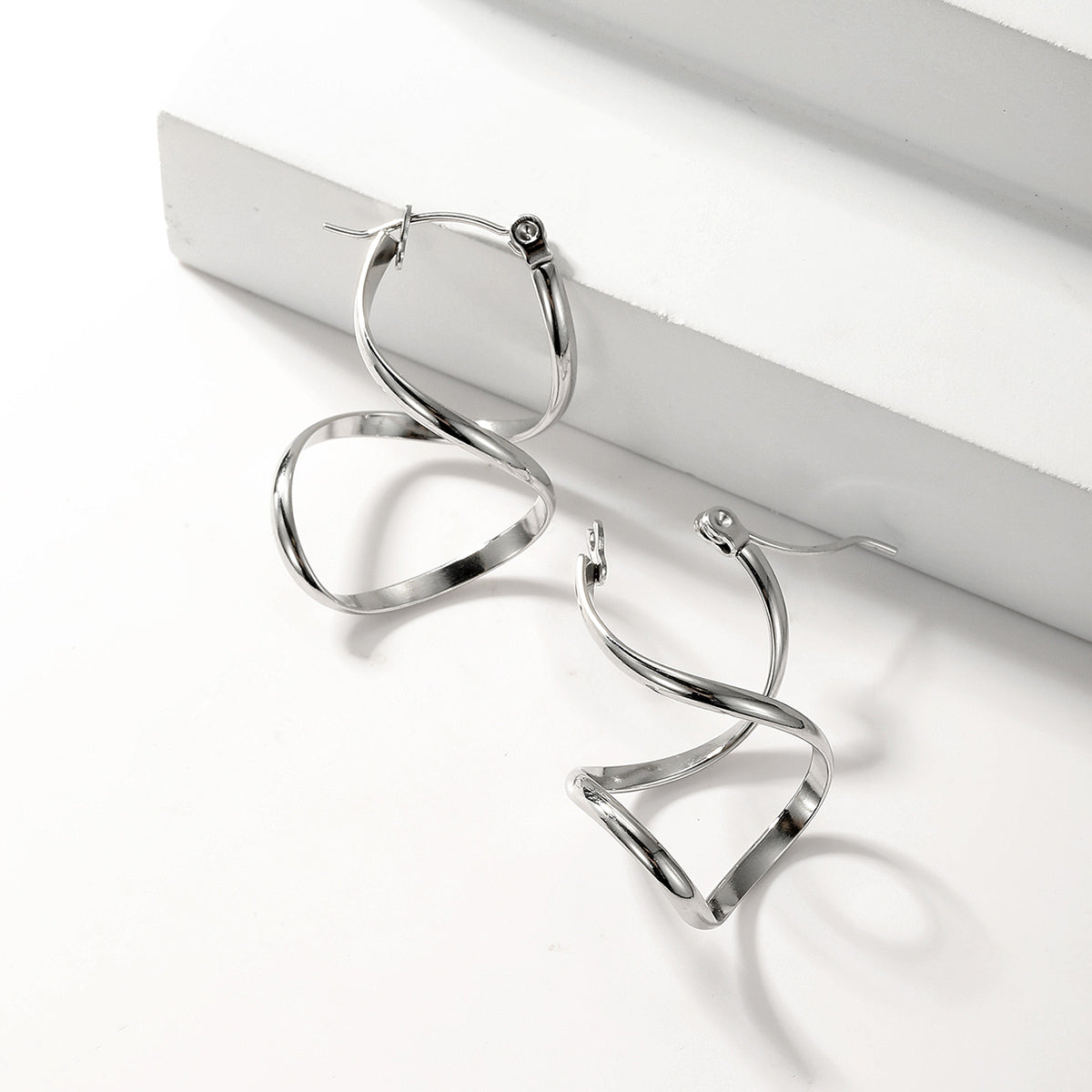 Elegant Irregular Stainless Steel Earrings