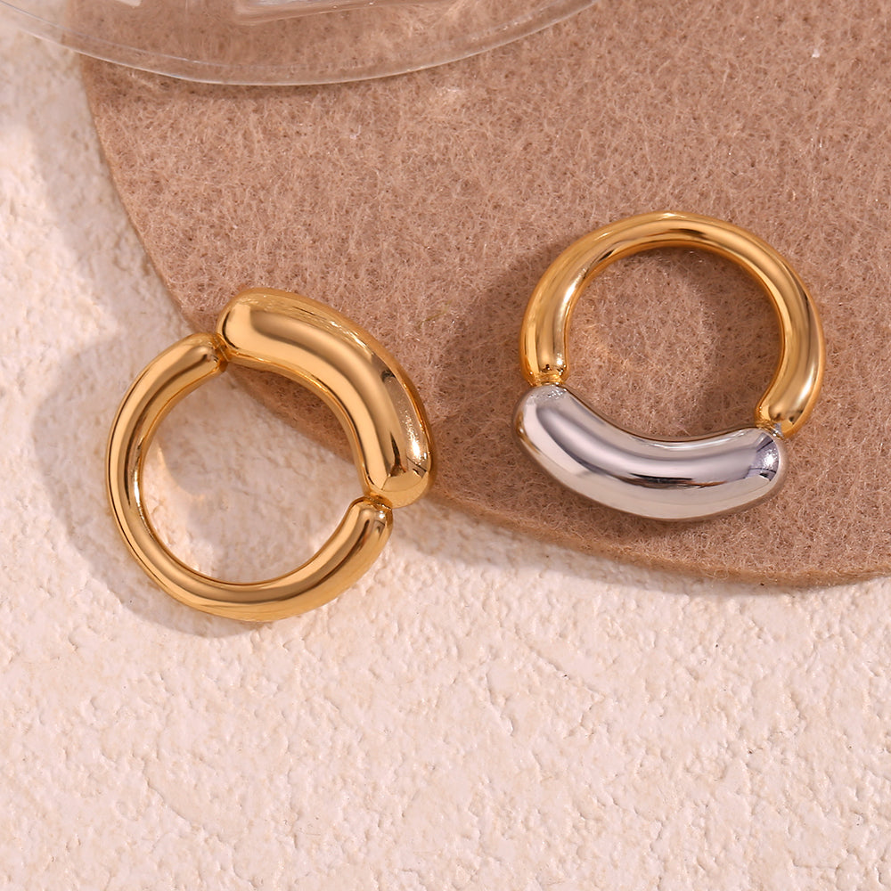 Stainless Steel 18K Gold Plated Ring