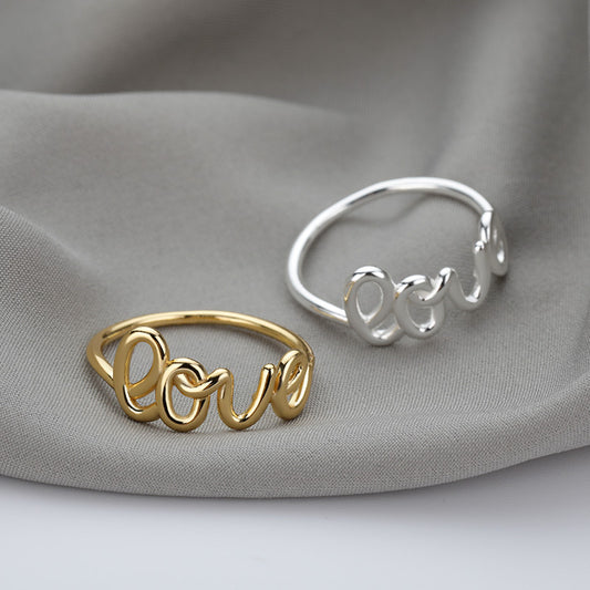 Romantic Love Copper Plating Ring