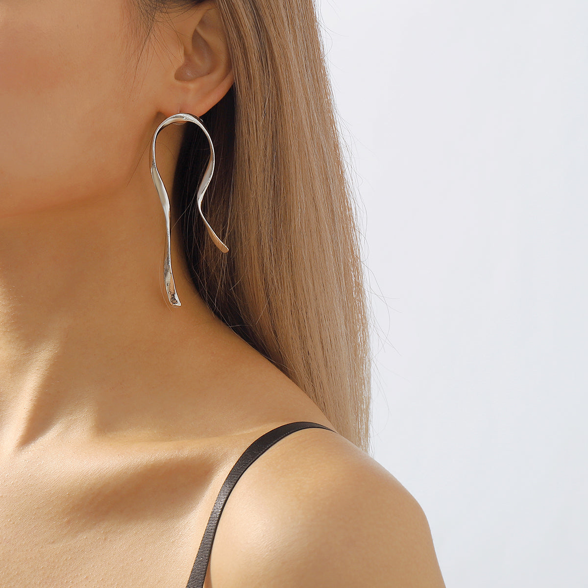 Irregular Alloy Asymmetrical Irregular Women'S Ear Studs