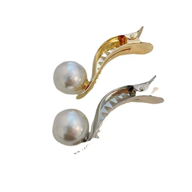 Pearl Metal Hair Clip