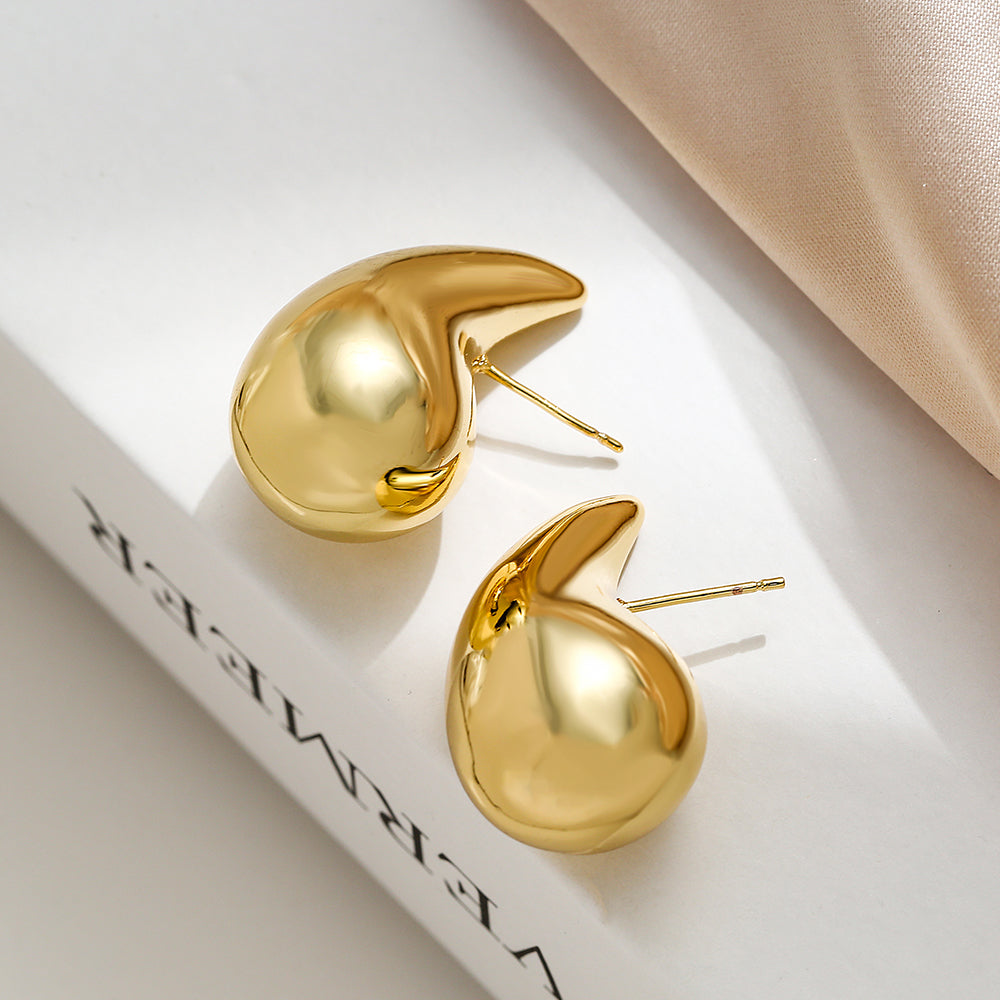 Simple Style Commute Geometric Plating Copper 18K Gold Plated Ear Studs