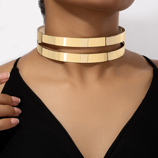 Original Design Hip-Hop punk, geometric unisex choker by alloy