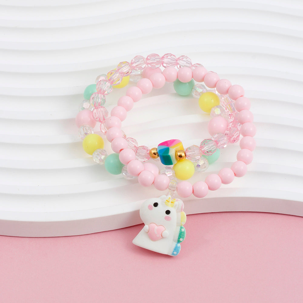 Sweet Unicorn Acrylic Resin Arylic Plastic Resin Wholesale Bracelets