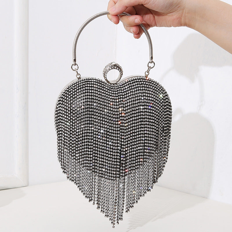 Tassel Heart-shaped Evening Bags