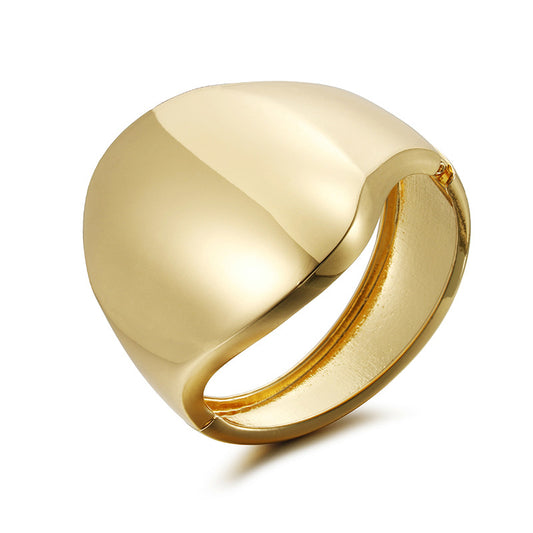 Simple Style Solid Color Alloy Plating Gold Plated Women's Bangle