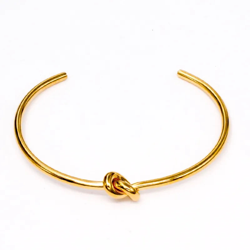 Simple Style C Shape Stainless Steel Titanium Steel Plating Rose Gold Plated Gold Plated Silver Plated Bangle
