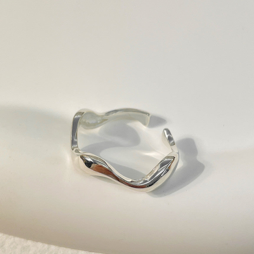Sterling Silver Plating 18K Gold Plated Open Ring
