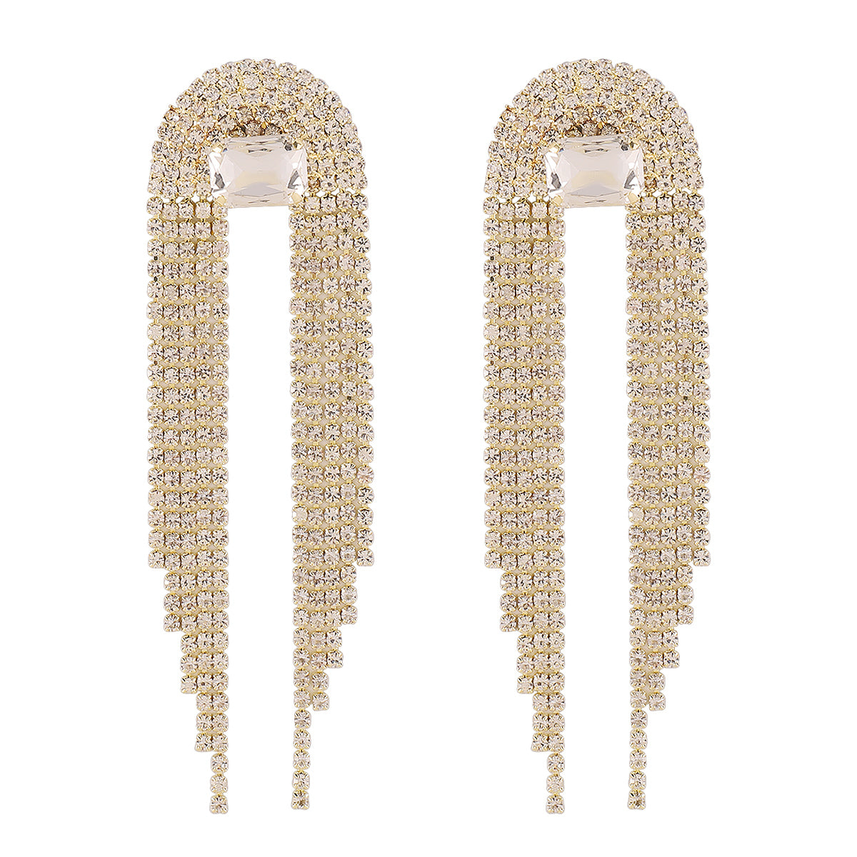 Elegant Glam Rhinestones Drop Earrings
