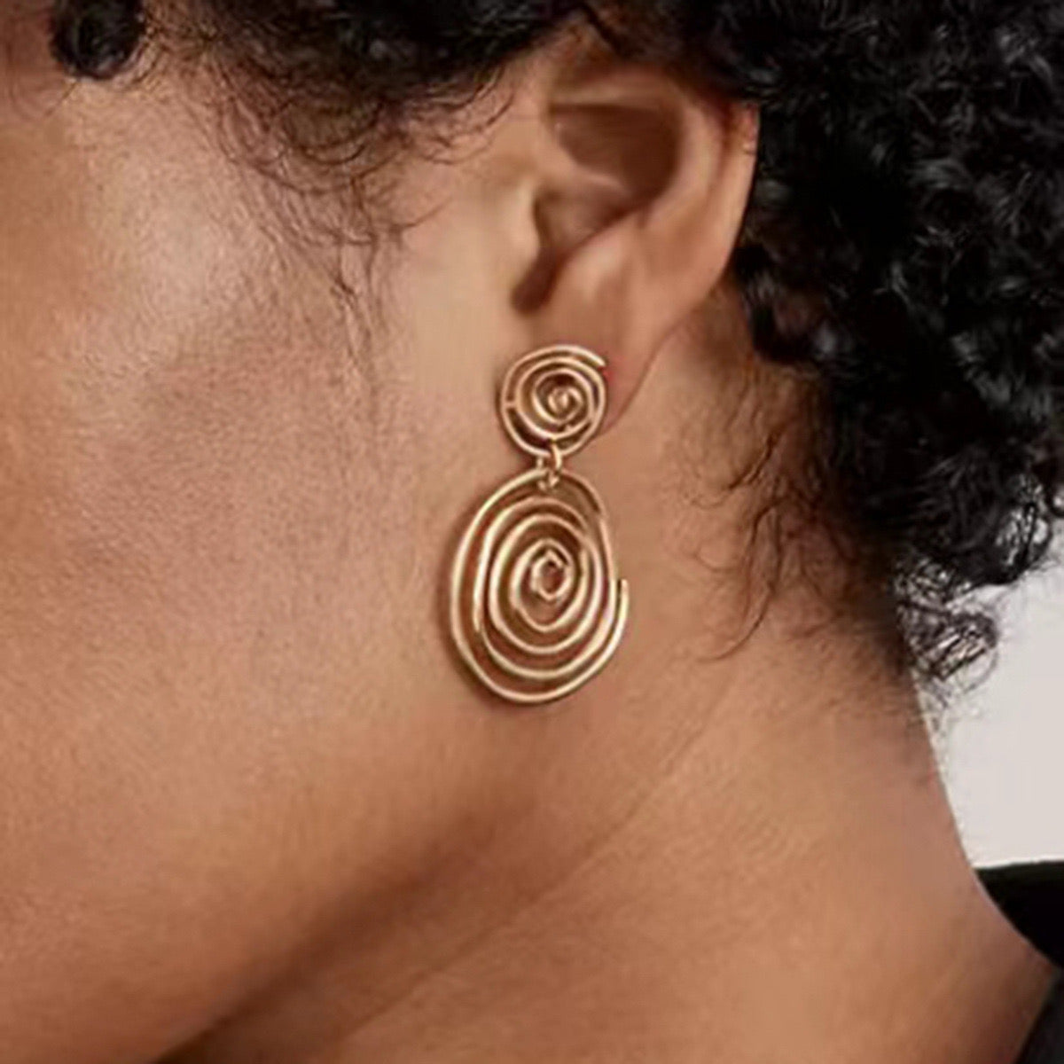 Stainless Steel Spira Earrings