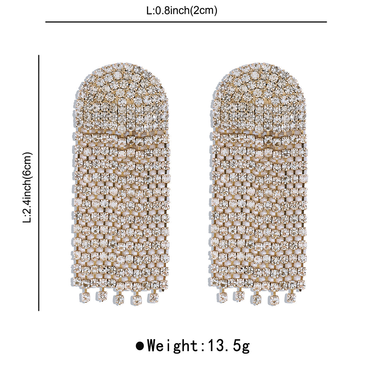 Luxurious Zircon Drop Earrings