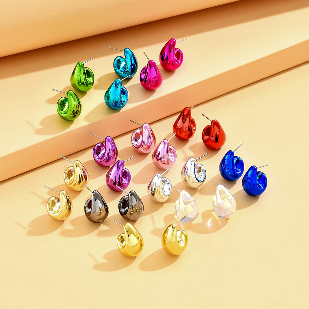 Fashion σκουλαρίκια σταγόνες σε διάφορα χρώματα από ακρυλικό