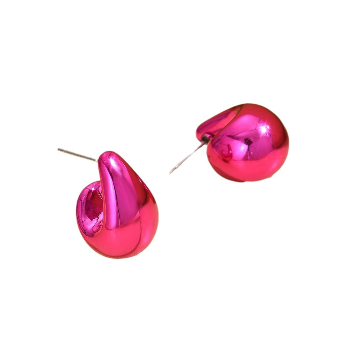 Simple Style Classic Style Water Droplets Plating Arylic Ear Studs