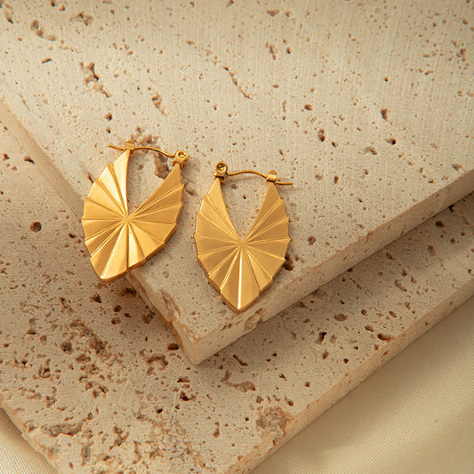 IG Style Simple Style Geometric Plating Stainless Steel Gold Plated Earrings