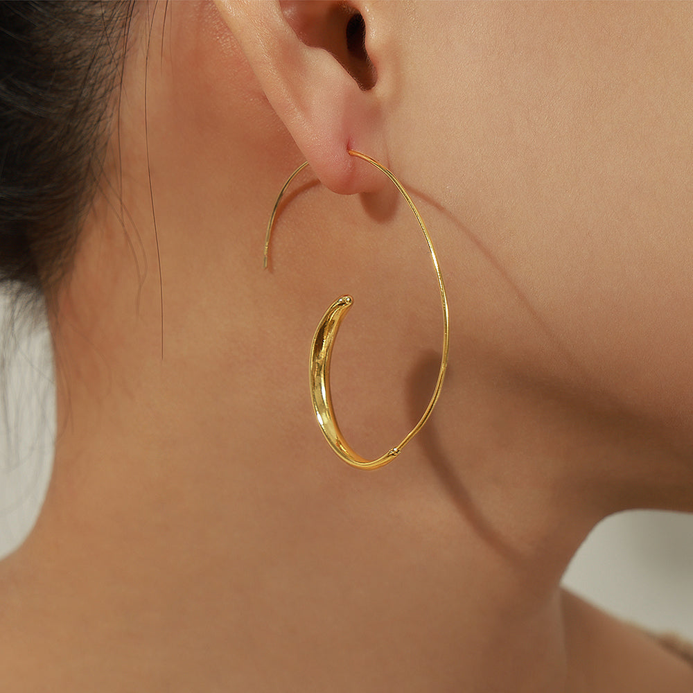 Casual Simple Style Geometric Plating Copper 18k Gold Plated Drop Earrings