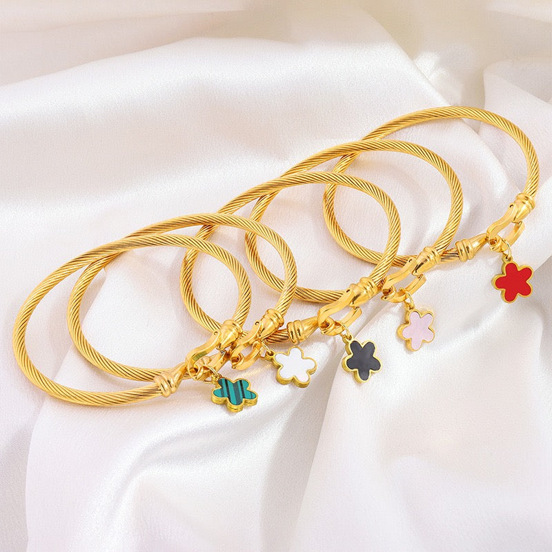 Flower Stainless Steel Bracelets