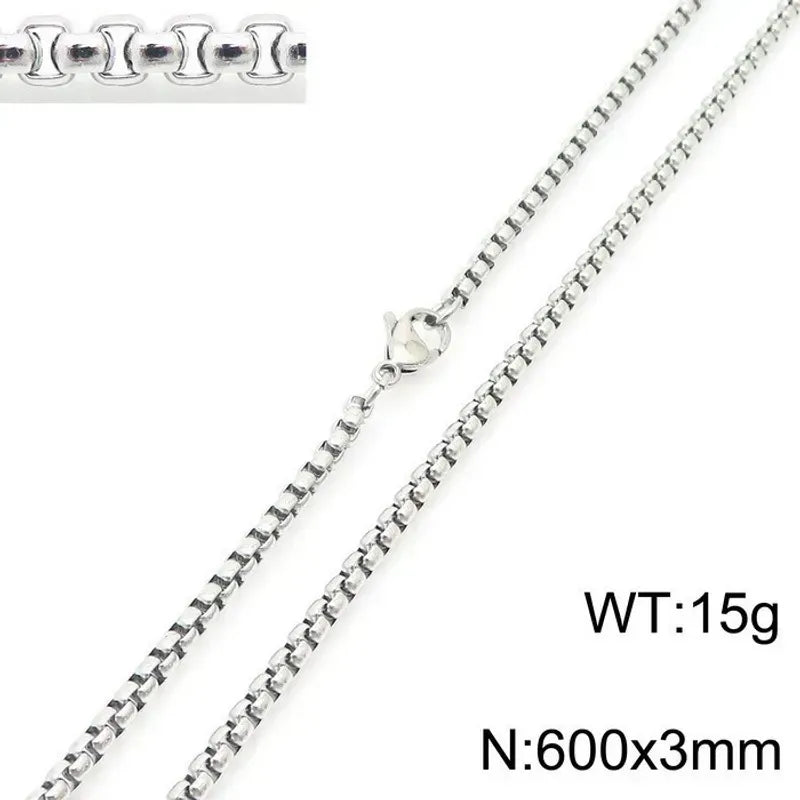 Stainless Steel Rhinestones Plating Inlay Necklace