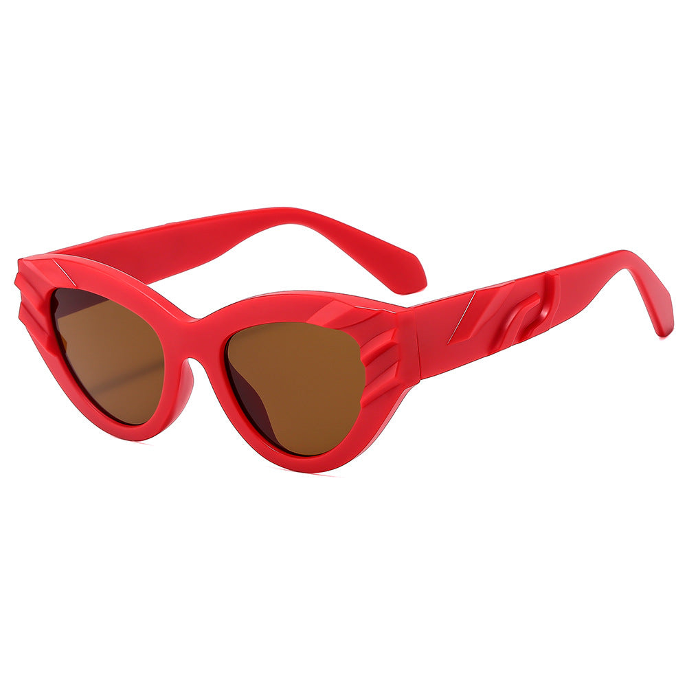 Hip-hop Hip-hop γυαλιά ηλίου, σε σχήμα Cat Eye, υλικό φακών AC