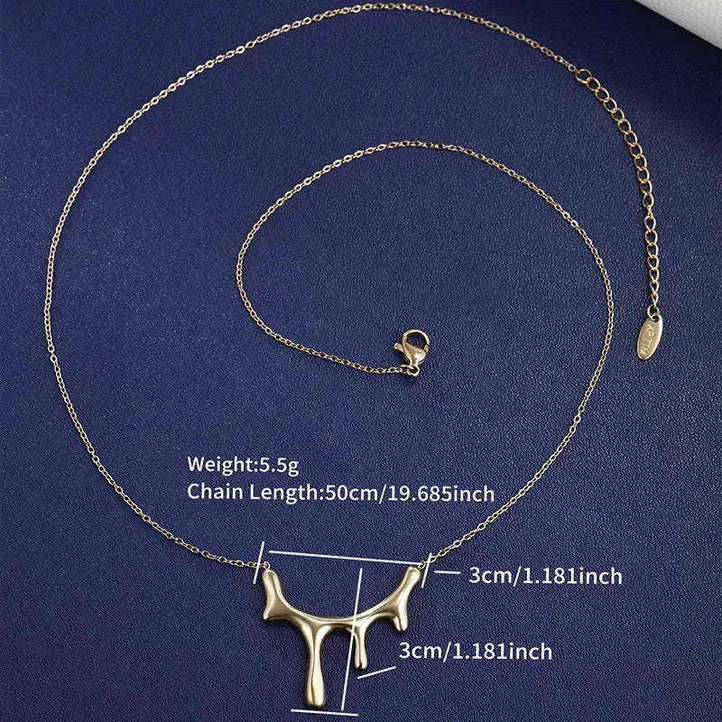 Stainless Steel Simple Style Solid Color Plating Necklace