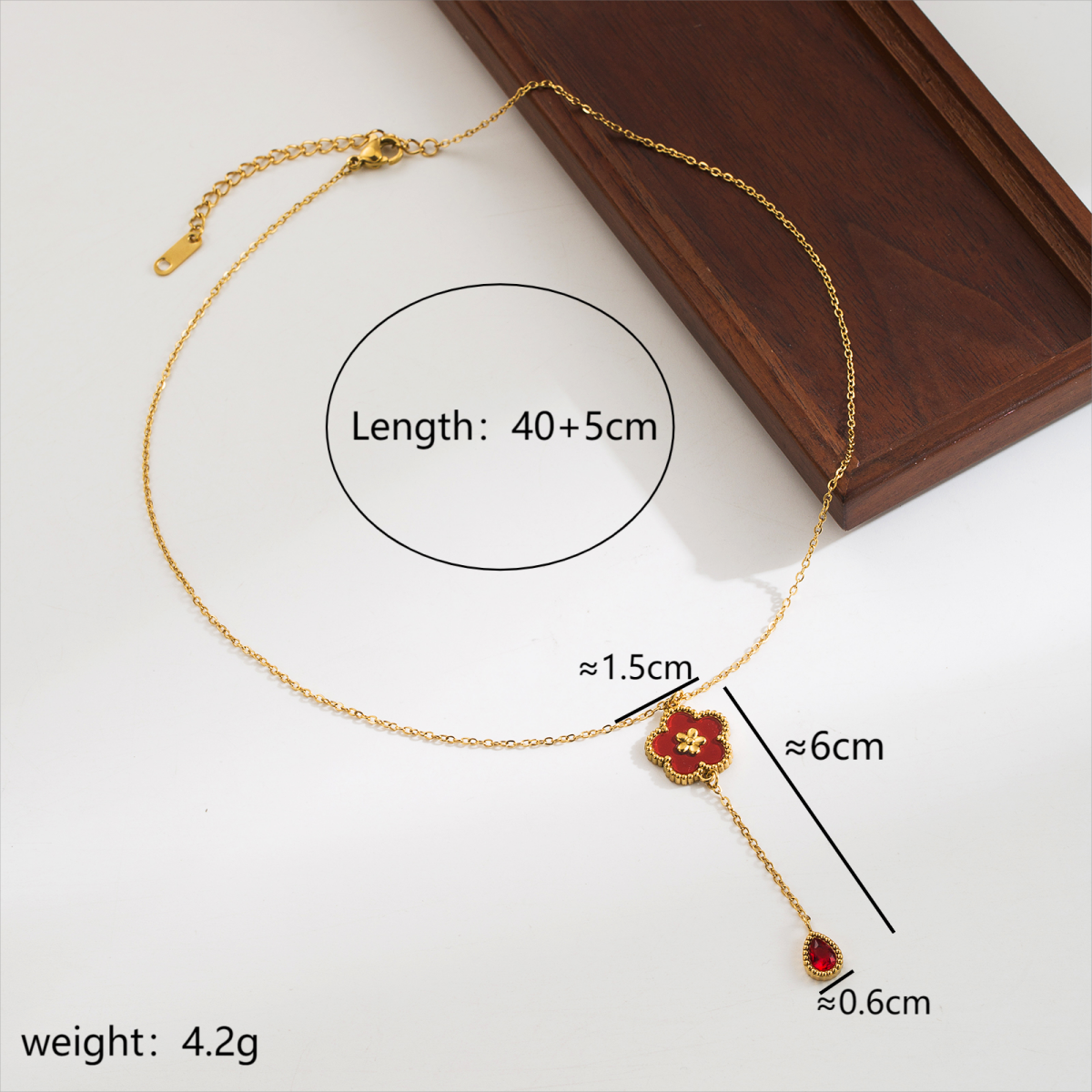 Elegant Simple Style Flower Stainless Steel Necklace