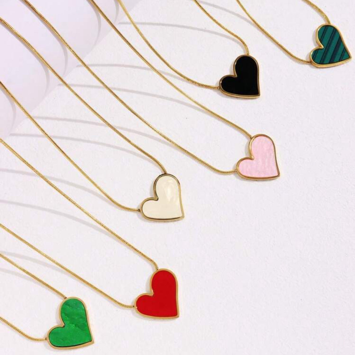 Stainless Steel Heart Shape Pendant Necklace