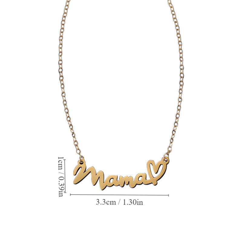 Casual Modern Style Classic Style Asymmetrical Letter Pendant Necklace