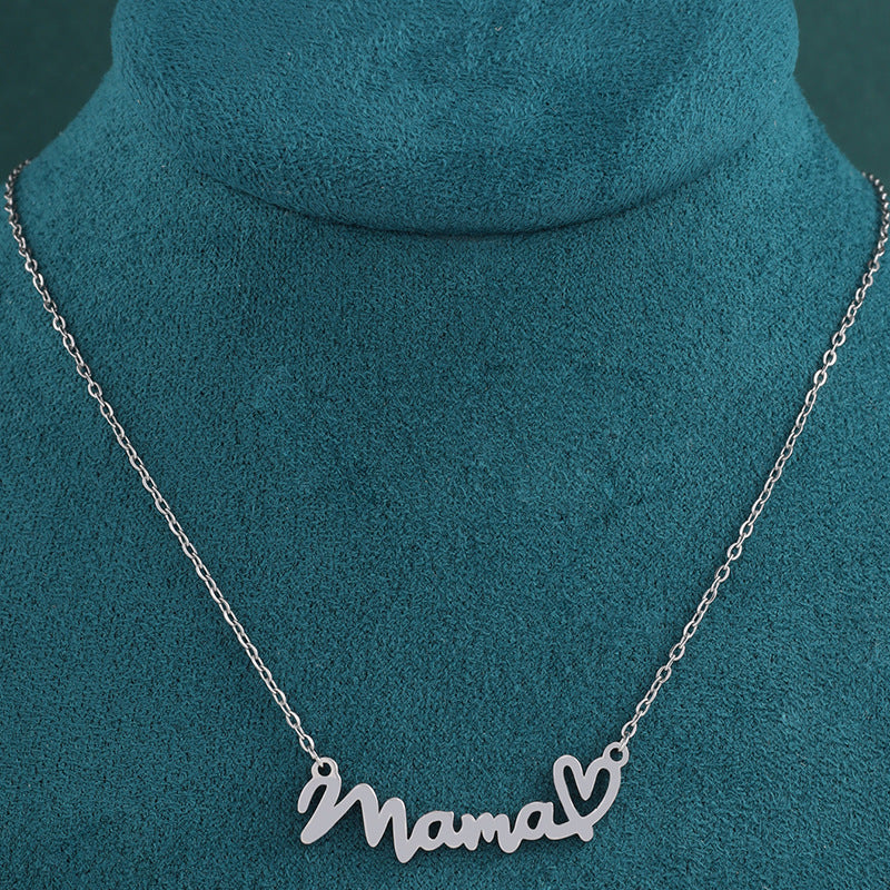 Casual Modern Style Classic Style Asymmetrical Letter Pendant Necklace