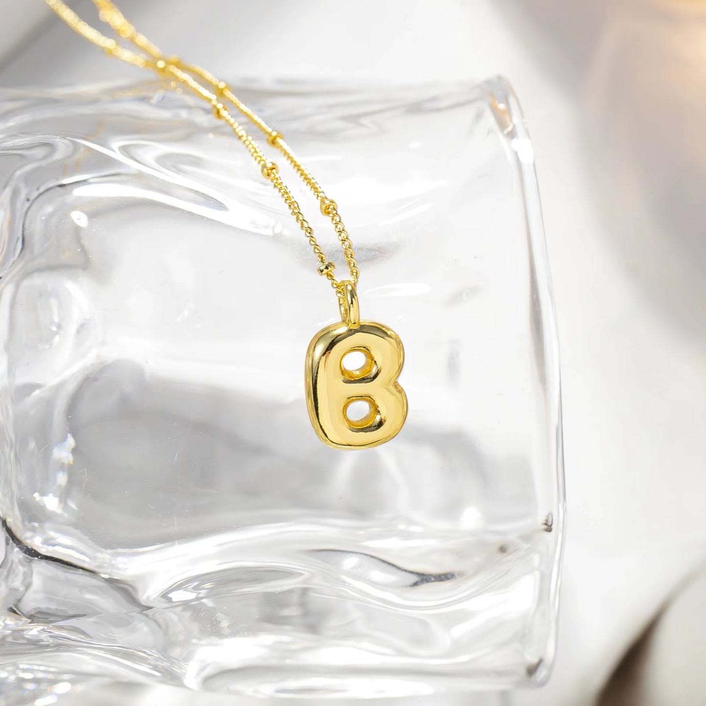 Simple Style Streetwear Letter Copper K Gold Plated Pendant Necklace