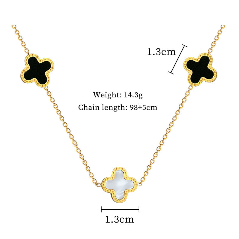 Titanium Steel Simple Style Classic Style Plating Geometric Necklace