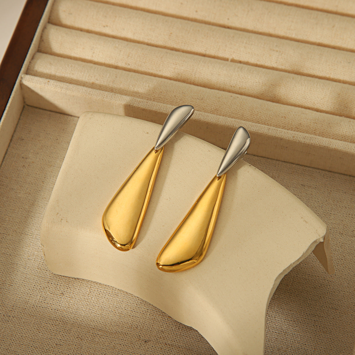 Exaggerated Simple Style Geometric Copper 18K Gold Plated Drop Earrings