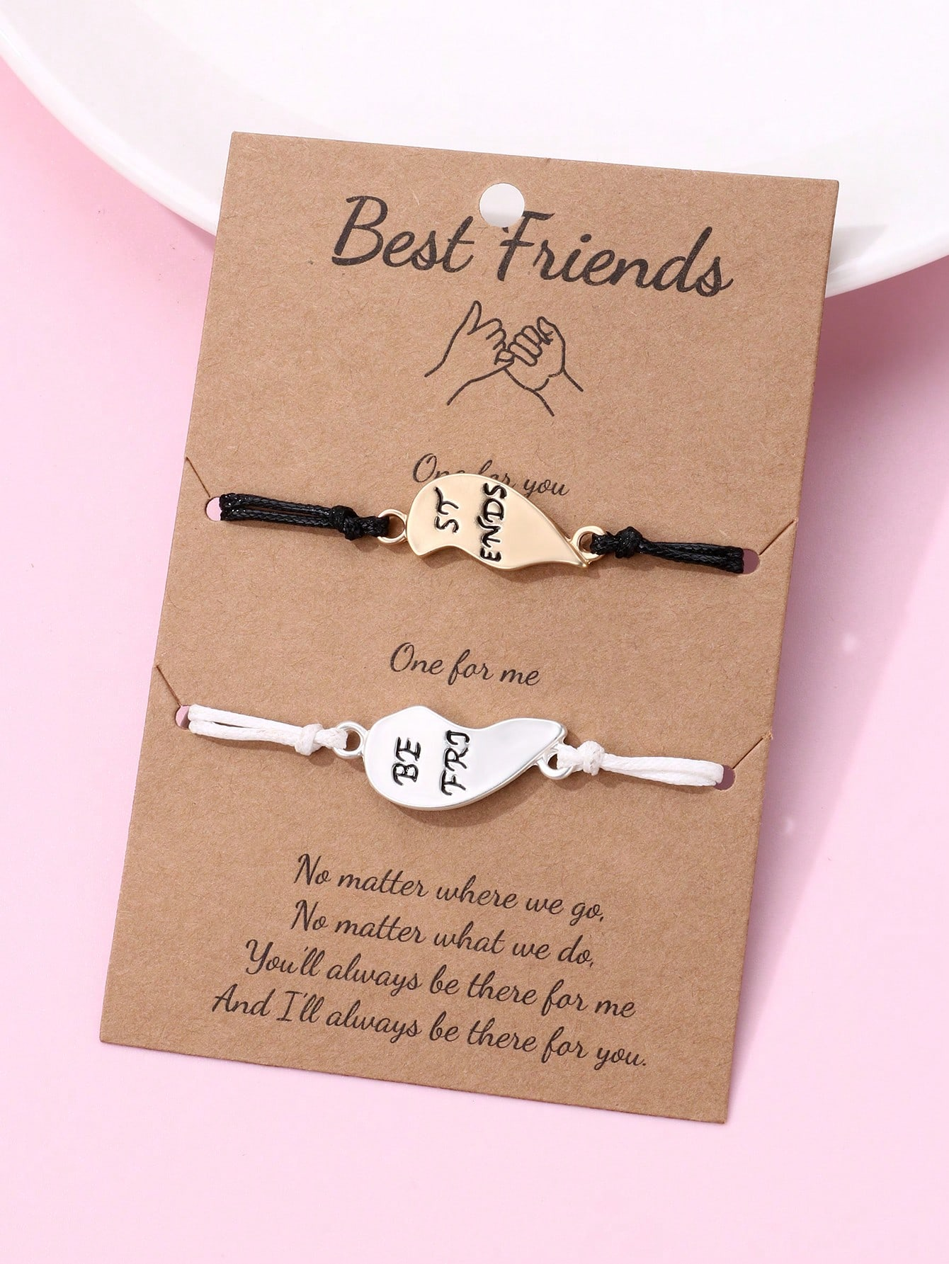 Casual Cute Modern Style Letter Heart Shape Rope Zinc Alloy Wholesale Bracelets