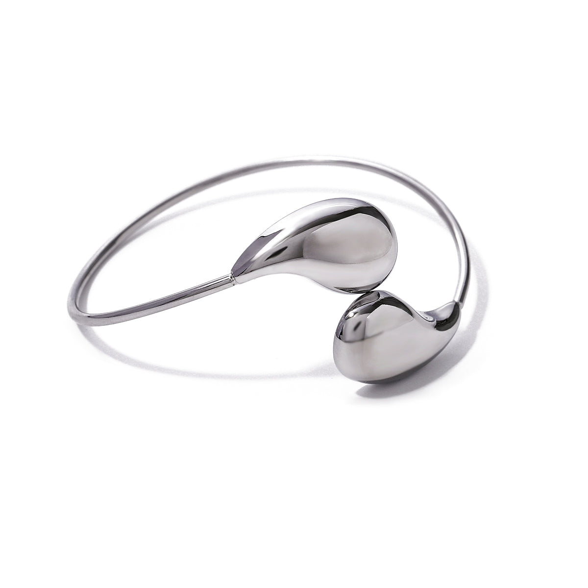 Modern Style  Water Droplets 304 Stainless Steel Bangle