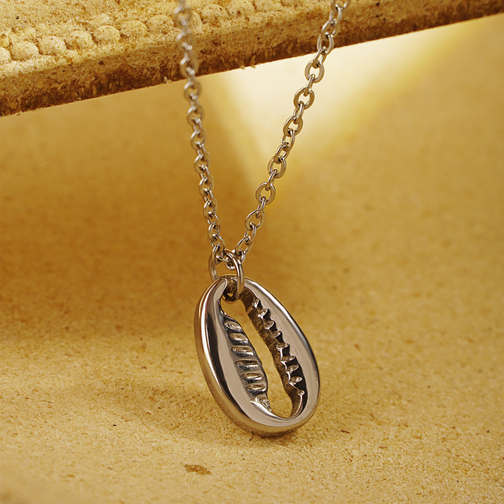 304 Stainless Steel Shell Pendant Necklace