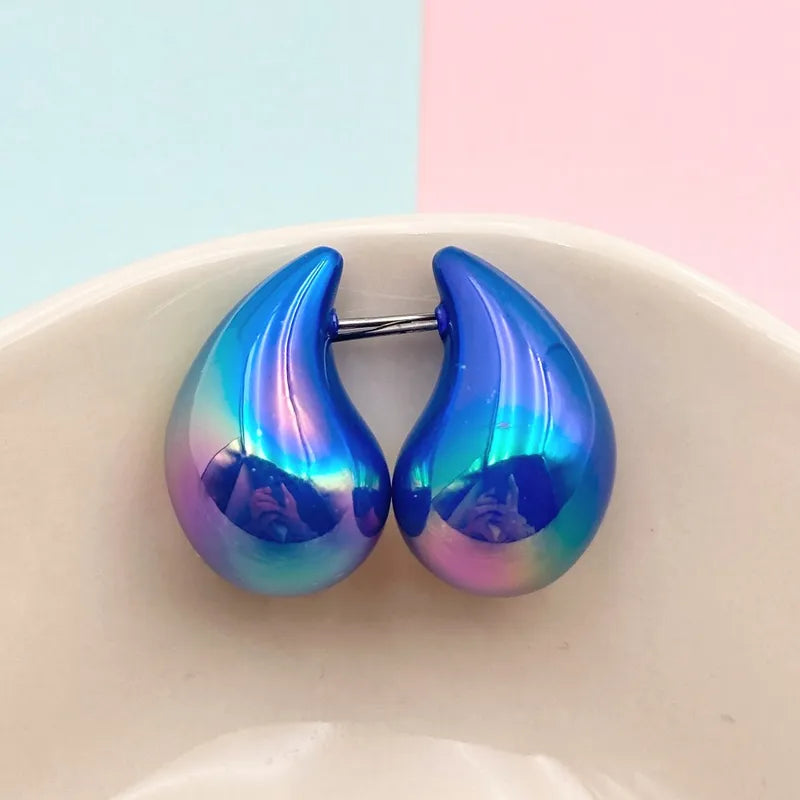 Simple Style Classic Style Water Droplets Arylic Ear Studs