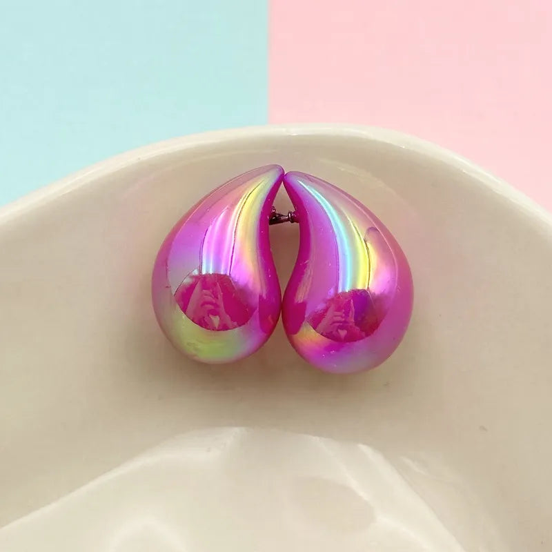 Simple Style Classic Style Water Droplets Arylic Ear Studs