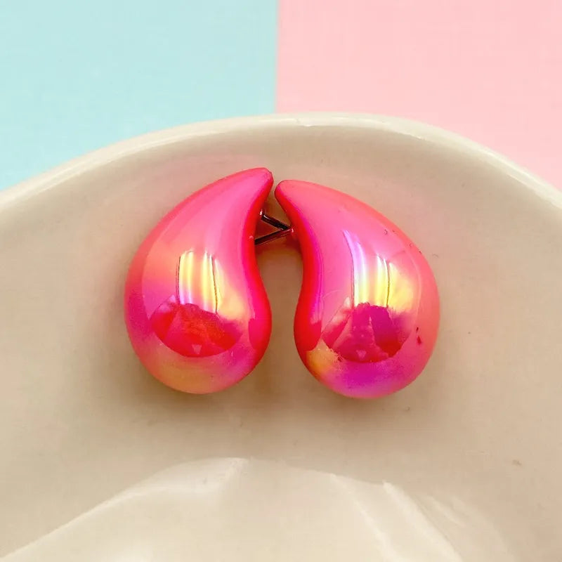 Simple Style Classic Style Water Droplets Arylic Ear Studs