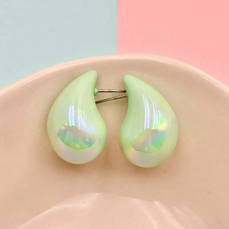 Simple Style Classic Style Water Droplets Arylic Ear Studs