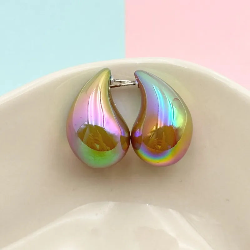 Simple Style Classic Style Water Droplets Arylic Ear Studs