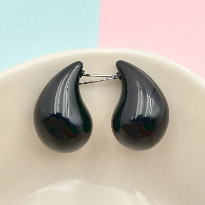 Simple Style Classic Style Water Droplets Arylic Ear Studs