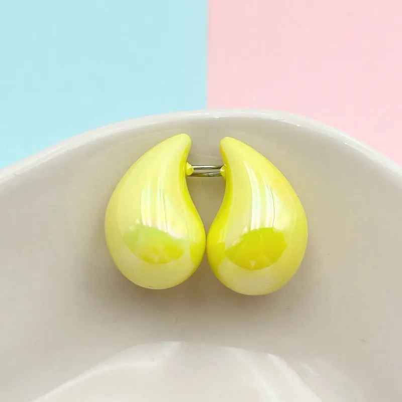 Simple Style Classic Style Water Droplets Arylic Ear Studs