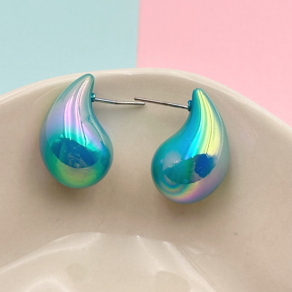 Simple Style Classic Style Water Droplets Arylic Ear Studs