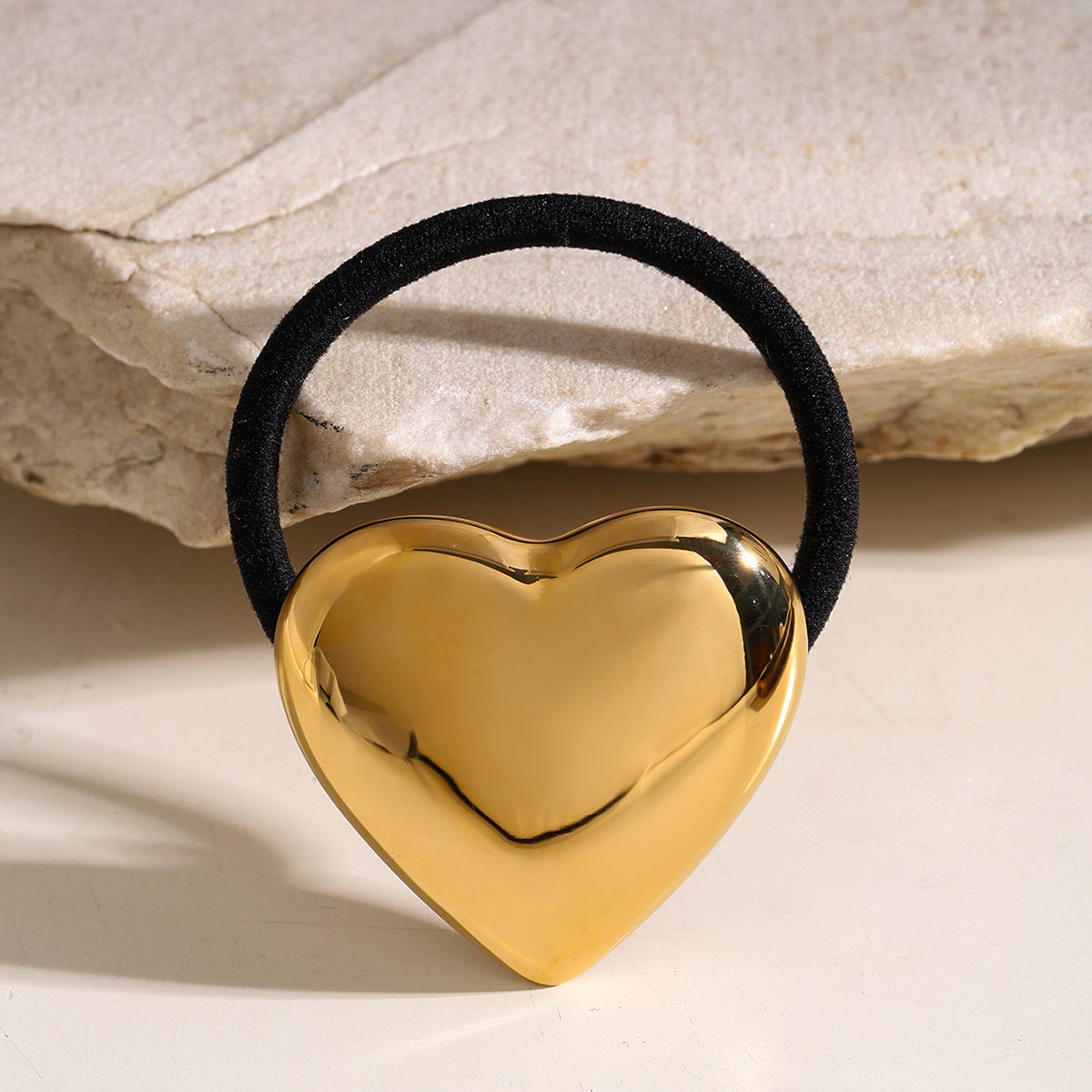 Heart Shape 304 Stainless Steel Hair Tie