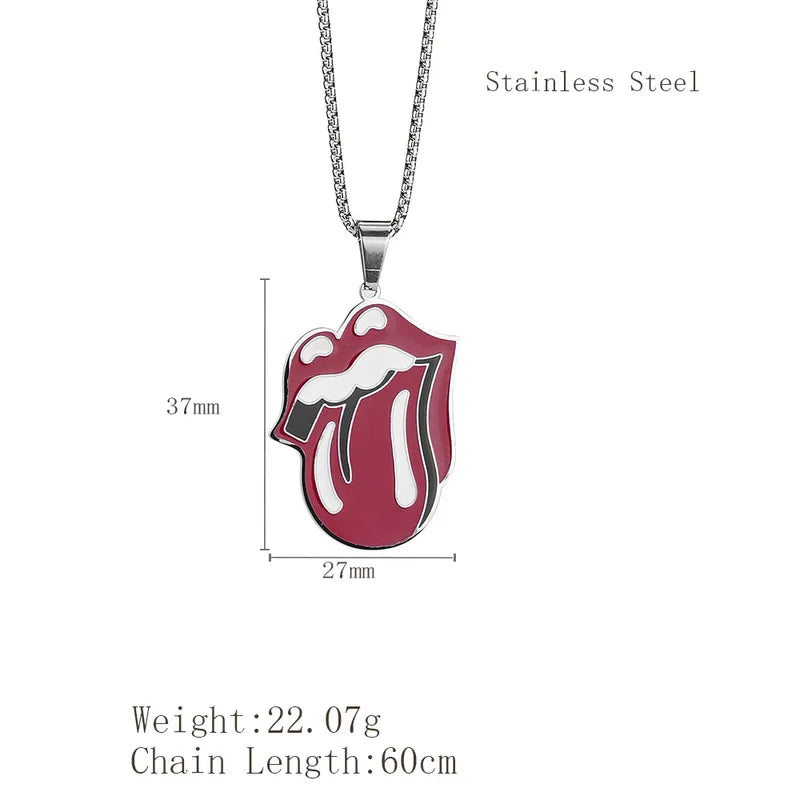 Hip-Hop Rock Punk Lickitung 304 Stainless Steel Unisex Pendant Necklace